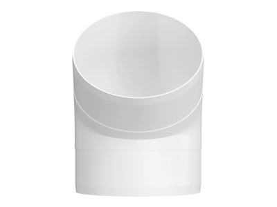 12,5ККП 45*, Колено круглое пластик 45*,D125