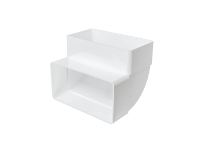 511КВП, Колено вертикальное пластик 90°, 55х110	