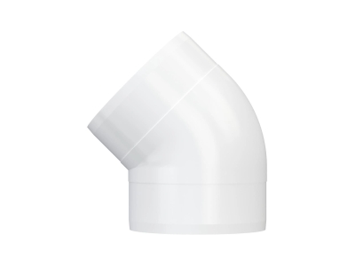 10ККП 45°, Колено круглое пластик 45°, D100	