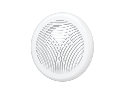 12,5РПКФ, Решетка вентиляционная круглая D164 приточно-вытяжная АБС с фланцем D125