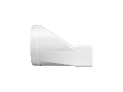 612СП12,5КП, Соединитель эксцентриковый, плоского воздуховода с круглым пластик, 60х120/D125								