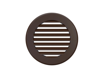 10РКН кор, Решетка наружная вентиляционная круглая D136 с фланцем D100, ASA кор