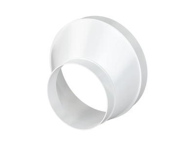 Соединитель эксцентриковый круглого воздуховода с круглым пластик D100/150