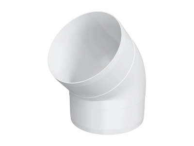 10ККП 45°, Колено круглое пластик 45°, D100	