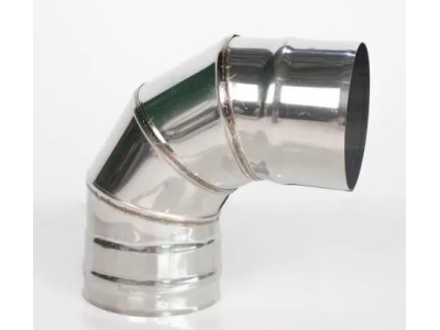 Отвод 90*, 120, AISI 430/0,5мм, h=245мм