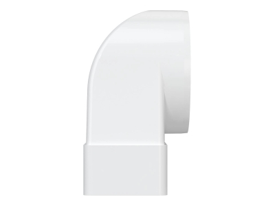 612СК10КП, Соединитель угловой 90°, плоского воздуховода с круглым пластик, 60х120/D100	