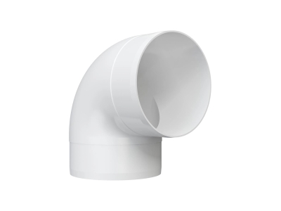 10ККП, Колено круглое пластик 90°, D100	