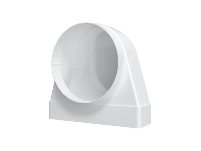 620СК10КП, Соединитель угловой 90°, плоского воздуховода с круглым пластик, 60х204/D100										