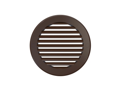 12РКН кор, Решетка наружная вентиляционная круглая D161 с фланцем D125, ASA кор