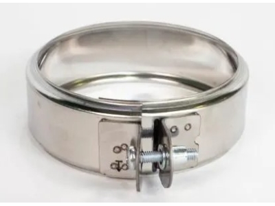 Хомут обжимной 150, AISI 430/0,5мм, h=46мм