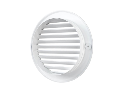 12РК, Решетка вентиляционная круглая D161 вытяжная АБС с фланцем D125