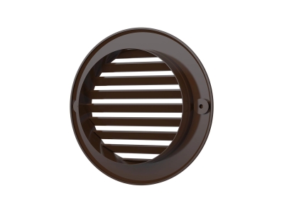 10РКН кор, Решетка наружная вентиляционная круглая D136 с фланцем D100, ASA кор