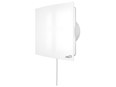 QUADRO 5C-02, Вентилятор осевой вытяжной с обратным клапаном, шнуровым тяговым выключателем D125