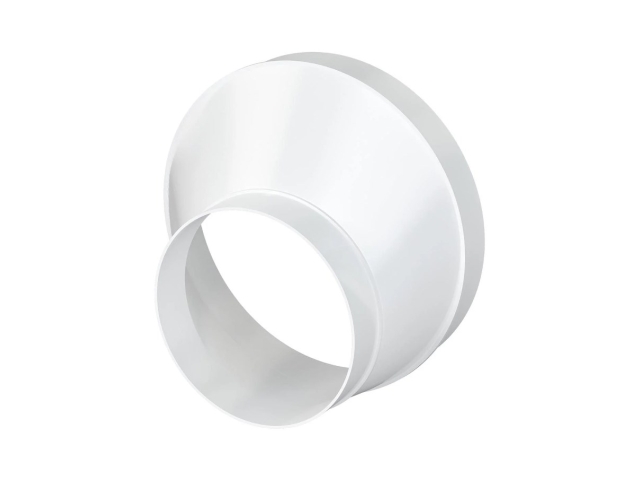 Соединитель эксцентриковый круглого воздуховода с круглым пластик D100/150