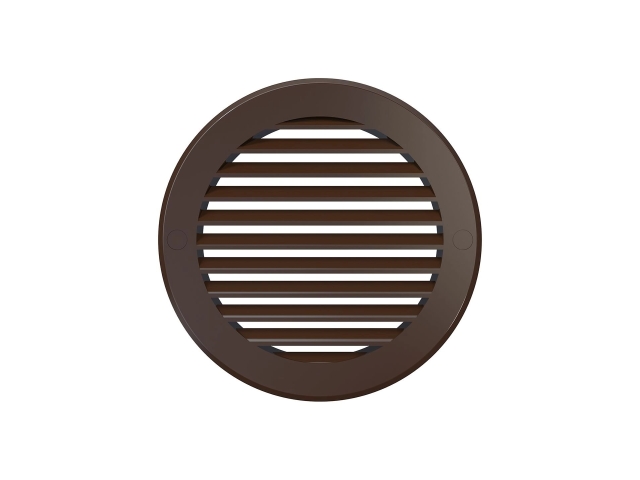 12РКН кор, Решетка наружная вентиляционная круглая D161 с фланцем D125, ASA кор